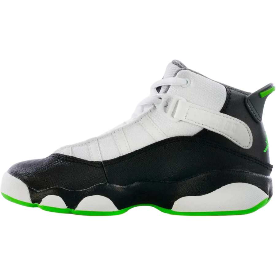 Jordan Jordan Air Jordan 6 Mid top Children's Basketball Shoes White Children Aged 3 7 Years Old