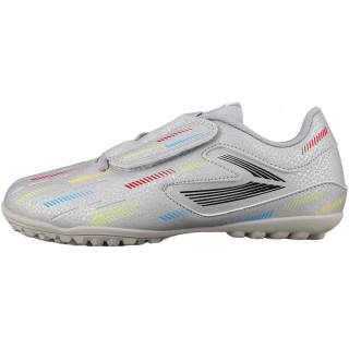 LIZHIZAO PU Polyurethane Low top Kids' Soccer Shoes Silver Teenagers