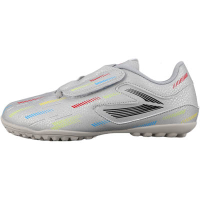 LIZHIZAO PU Polyurethane Low top Kids' Soccer Shoes Silver Teenagers
