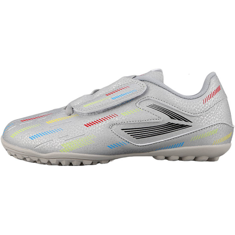 LIZHIZAO PU Polyurethane Low top Kids' Soccer Shoes Silver Teenagers