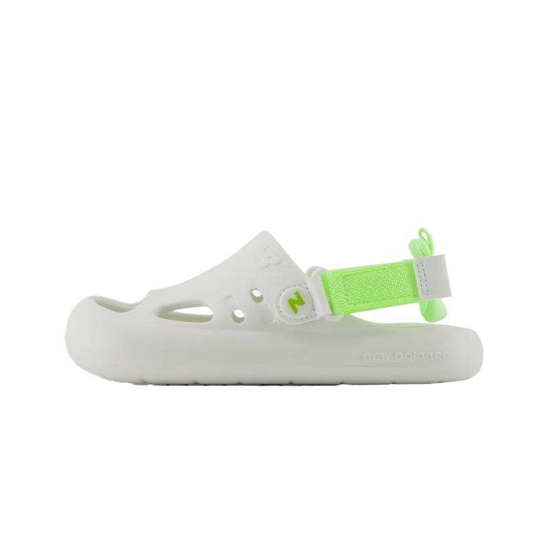 New Balance New Balance Children's Sandals Ecru/Neon Green Kids'