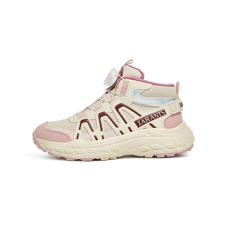 TARANIS Fashion Cushioning High top Kids' Outdoor Shoes Pink White Kids'