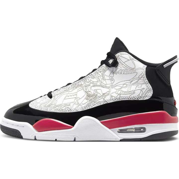 Jordan Jordan Kids Air Jordan Dub Zero "White/Fire Red" Sneakers