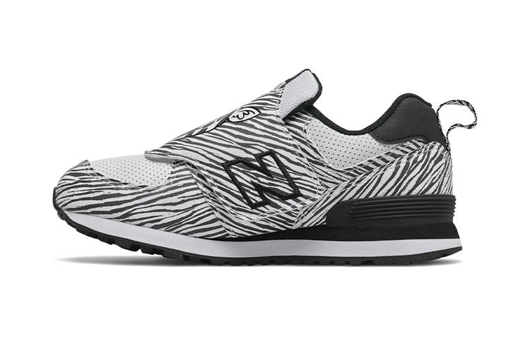 New Balance New Balance NB 574 Animal Collection, Zebra Kids Lifestyle Shoes Black White Children Aged 3 7 Years Old