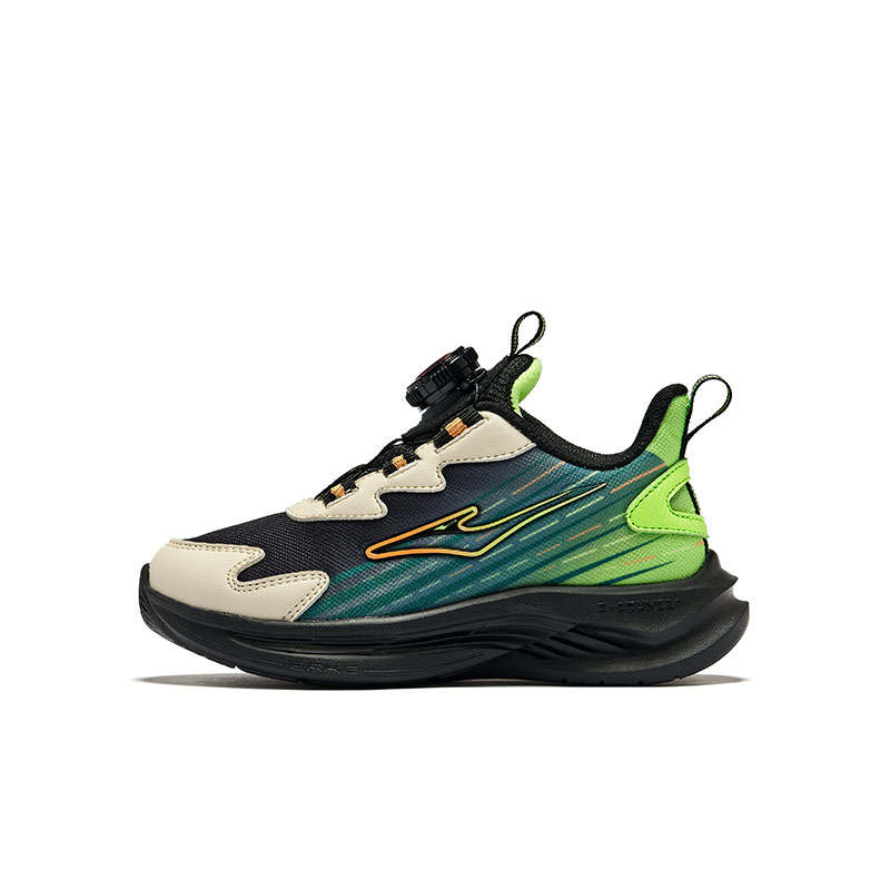 ERKE KIDS ERKE KIDS' Running Shoes Black/fluorescent Digital Green Kids'
