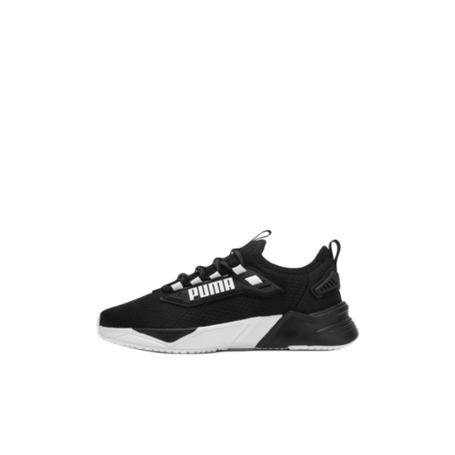 PUMA Retaliate 3 Contemporary Essentials Collection Abrasion Resistant Breathable Low top Kids Lifestyle Shoes Black