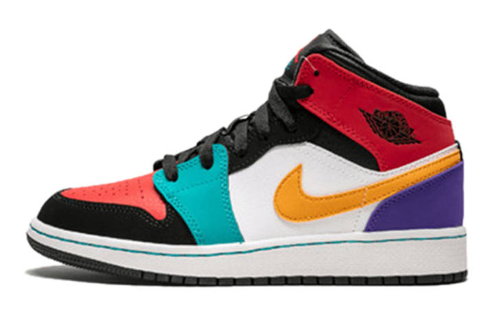 Jordan Jordan 1 Mid Bred Multi-Color GS