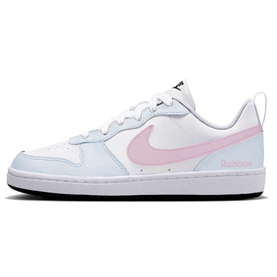 Nike Nike Court Borough Rainbow Candy Synthetic Leather Slip Resistant Abrasion Resistant Slip Resistant Abrasion Resistant