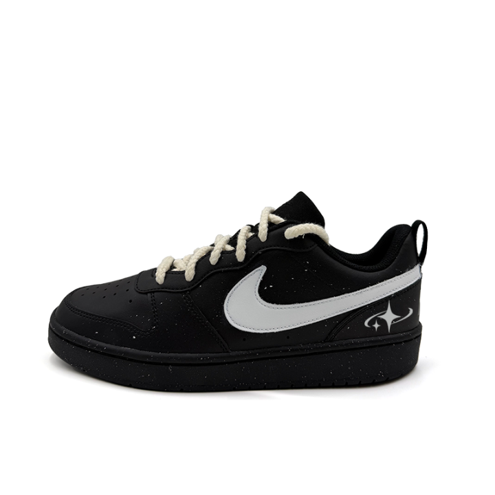 Nike Nike Court Borough Stars Shooting Stars Low top Kids' Skateboarding Shoes Black Unisex