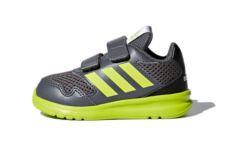 Adidas Adidas Altarun Cf I Abrasion Resistant Low top Toddler Shoes Gray Yellow Infant And Toddler