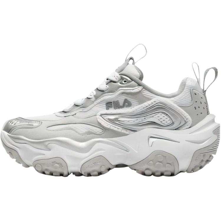 FILA KIDS Hippo Shoes Abrasion Resistant Kids' Running Shoes FILA White/Wind Chime Gray