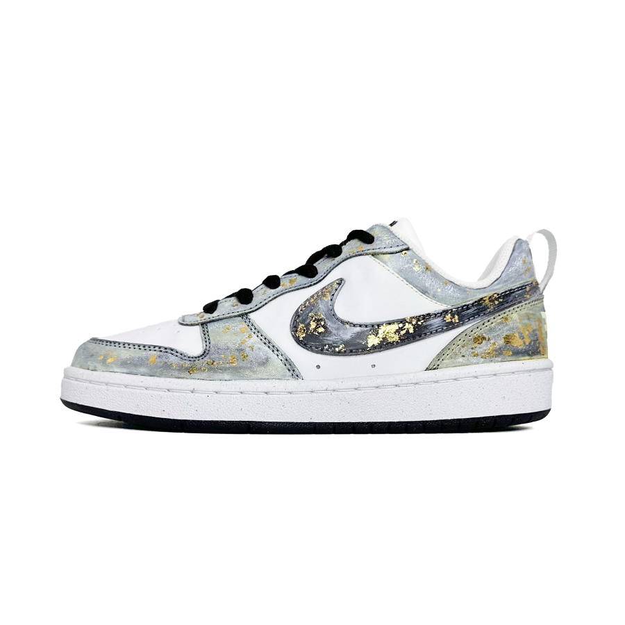 Nike Nike Court Borough Gold Stamped Craft During The Gold Rush Synthetic Leather Slip Resistant Abrasion Resistant Low top