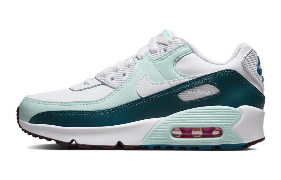 Nike Nike Air Max 90 Ltr Cushioning Abrasion Resistant Low top Casual Shoes Blue Green White Unisex