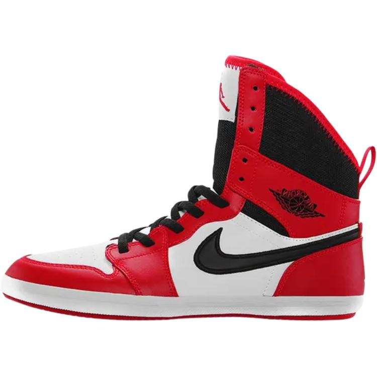 Jordan Jordan Air Jordan 1 Leather Abrasion Resistant High top Kids' Skateboarding Shoes Red Teenagers