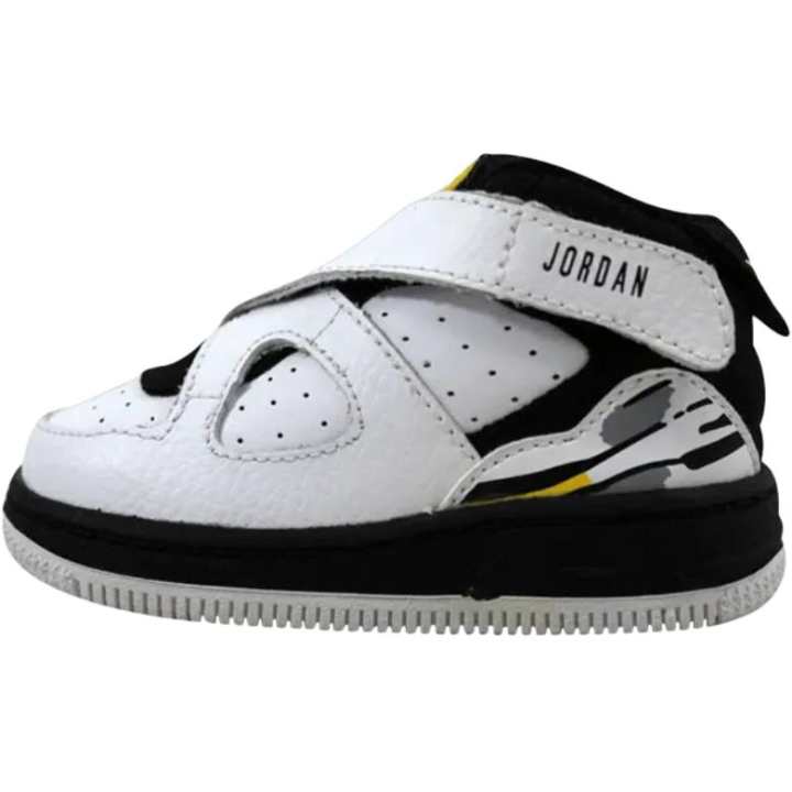 Jordan Jordan Abrasion Resistant Mid top Toddler Shoes White Black Infant And Toddler
