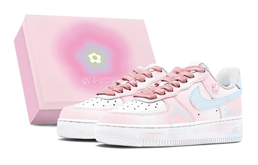 Nike Nike Air Force 1 Air Force 1 Synthetic Leather Slip Resistant Anti Kick Abrasion Resistant