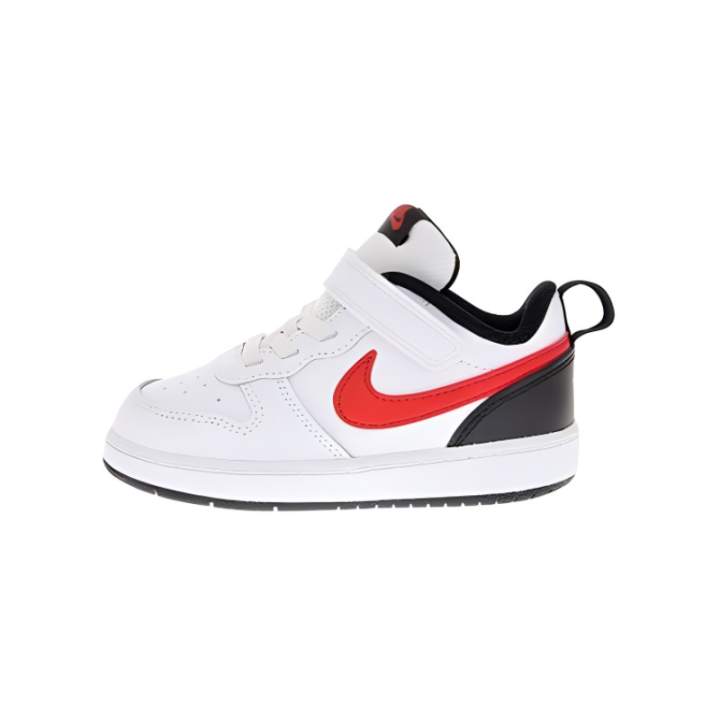 Nike Nike Court Borough 2 Low top Skateboard Shoes Black White Red Baby