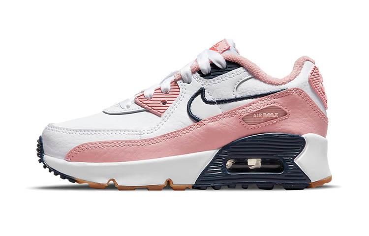 Nike Nike Air Max 90 SE Kids Lifestyle Shoes White Blue Pink Children Aged 3 7 Years Old