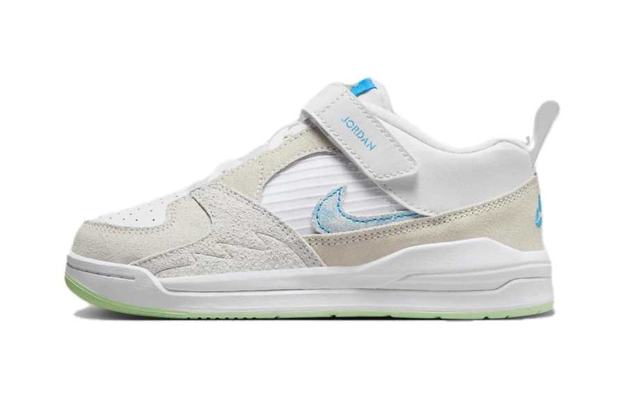 Jordan Jordan Stadium 90 Cushioning, Wear Resistant Low top Kids' Skateboarding Shoes White Children Aged 3 7 Years Old