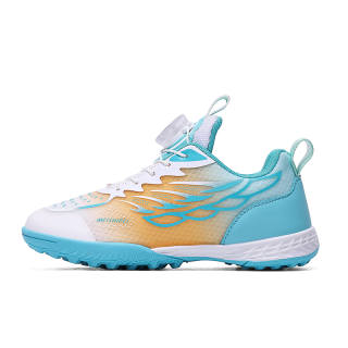 JIEDENGSHI Mesh Breathable Low top Kids' Soccer Shoes Children Aged 3 7 Years Old