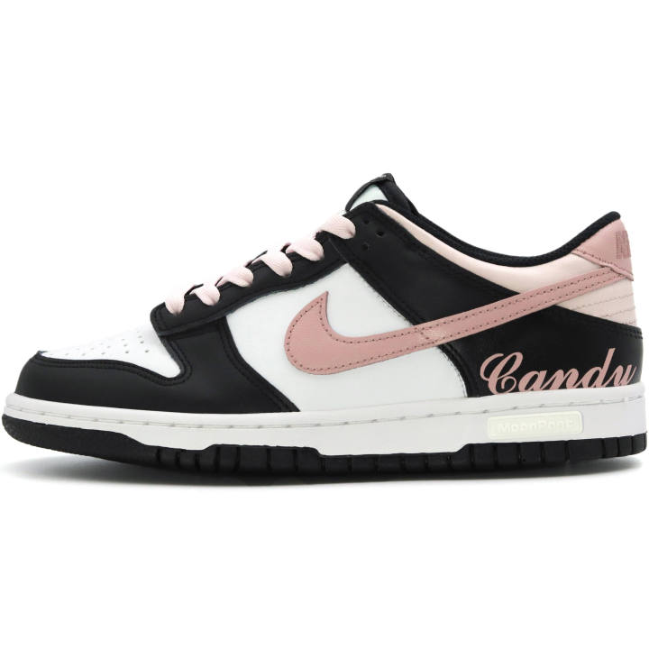 Nike Nike Dunk Slip Resistant Abrasion Resistant Low top Kids' Skateboarding Shoes Black Pink Teenagers