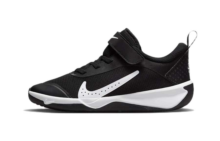 Nike Nike Omni Multi Court Slip Resistant Cushioning Abrasion Resistant Low top Kids Lifestyle Shoes Black White