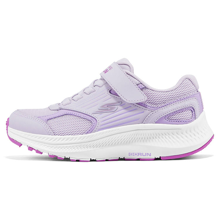 Skechers Kids Fabric Abrasion Resistant Rebound Lightweight Cushioning Running Shoes Purple Kids'