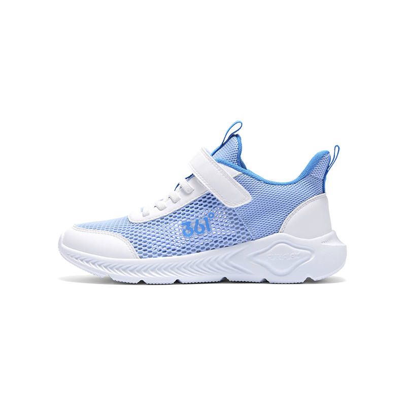 361°KIDS Low top Running Shoes Blue White Mesh Hole Style Teenagers