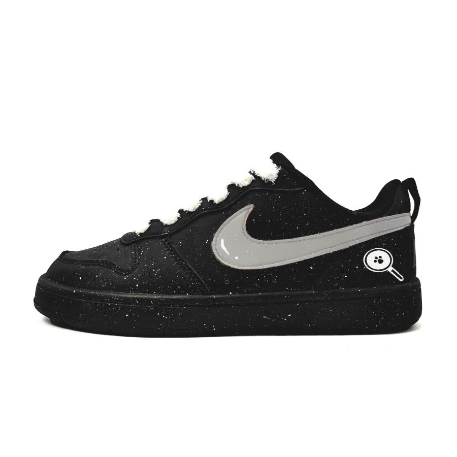 Nike Nike Court Borough Black Moon Light Leather Slip Resistant Cushioning Slip Resistant Cushioning Low top