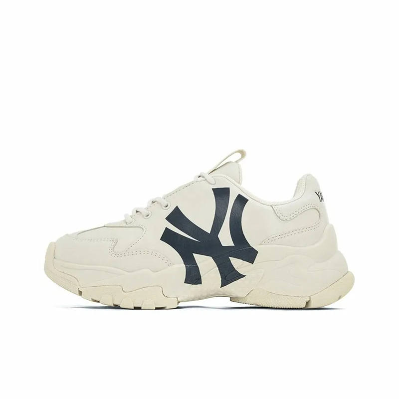 MLB Synthetic Leather Low top Kids Lifestyle Shoes Beige Yellow Teenagers