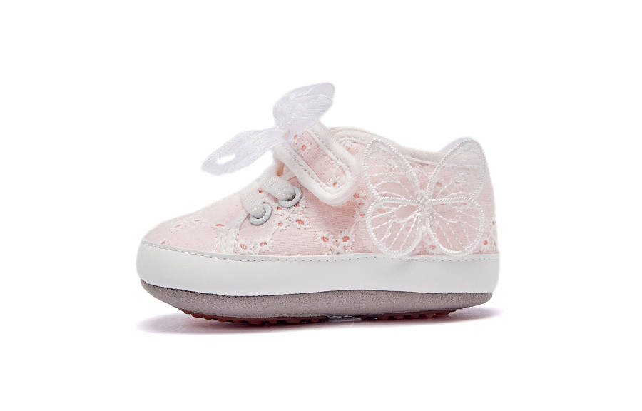 DAVE&BELLA Abrasion Resistant, Breathable, Slip Resistant Pre Walking Shoes & Sock Shoes Light Pink Infant And Toddler
