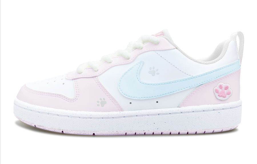 Nike Nike Court Borough Sweetheart Cat Scratching, Shimmery Cat Abrasion Resistant And Slip Resistant Low top