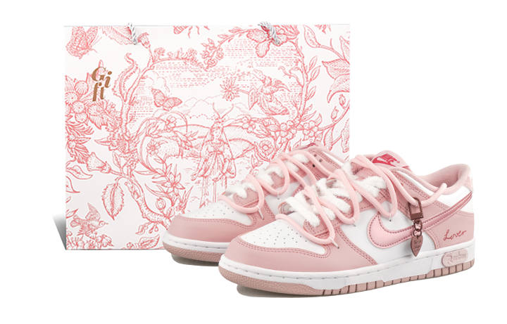 Nike Nike Dunk Low top Kids' Skateboarding Shoes Pink Teenagers