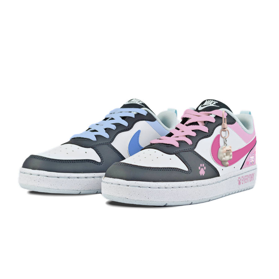 Nike Nike Court Borough Slip Resistant Abrasion Resistant Low top Kids' Skateboarding Shoes Black Kids'