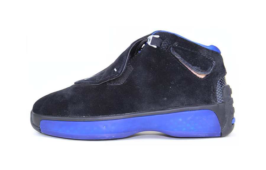 Jordan Jordan Air Jordan 18 OG 'Black Sport Royal' High top Children's Basketball Shoes Black Blue Children Aged 3 7 Years Old