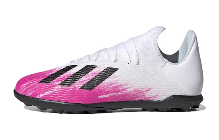 Adidas Adidas X 19.3 Slip Resistant Cushioning Abrasion Resistant Low top Kids' Soccer Shoes White Pink Black Kids'