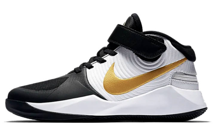 Nike Nike Team Hustle D 9 FlyEase Mid top Basketball Shoes Black White Unisex