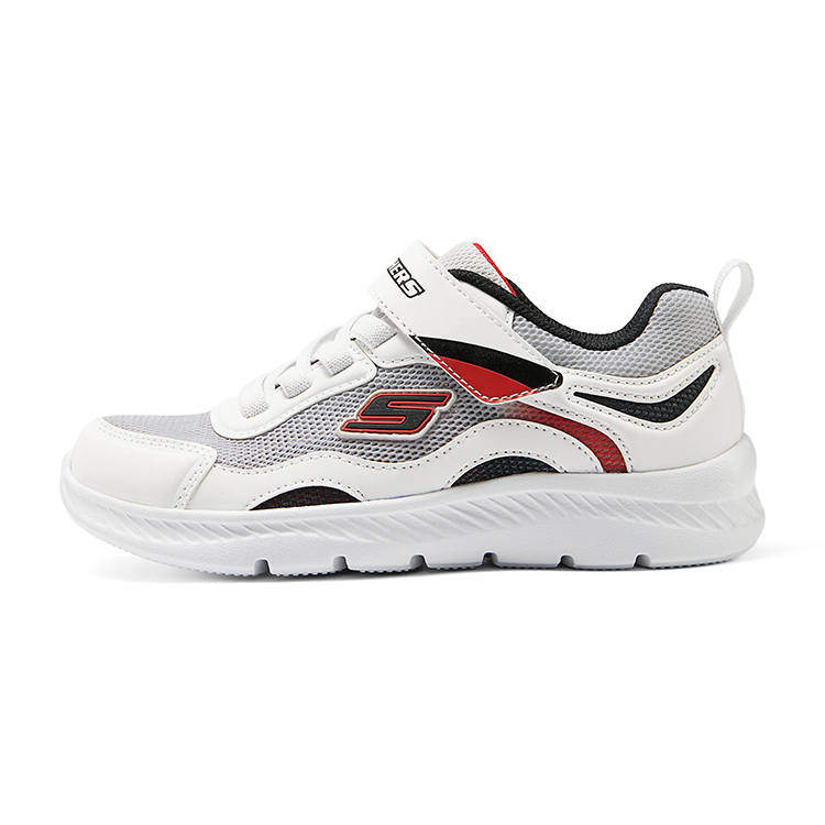 Skechers Kids Slip Resistant Cushioning Abrasion Resistant Low top Kids Lifestyle Shoes White Black