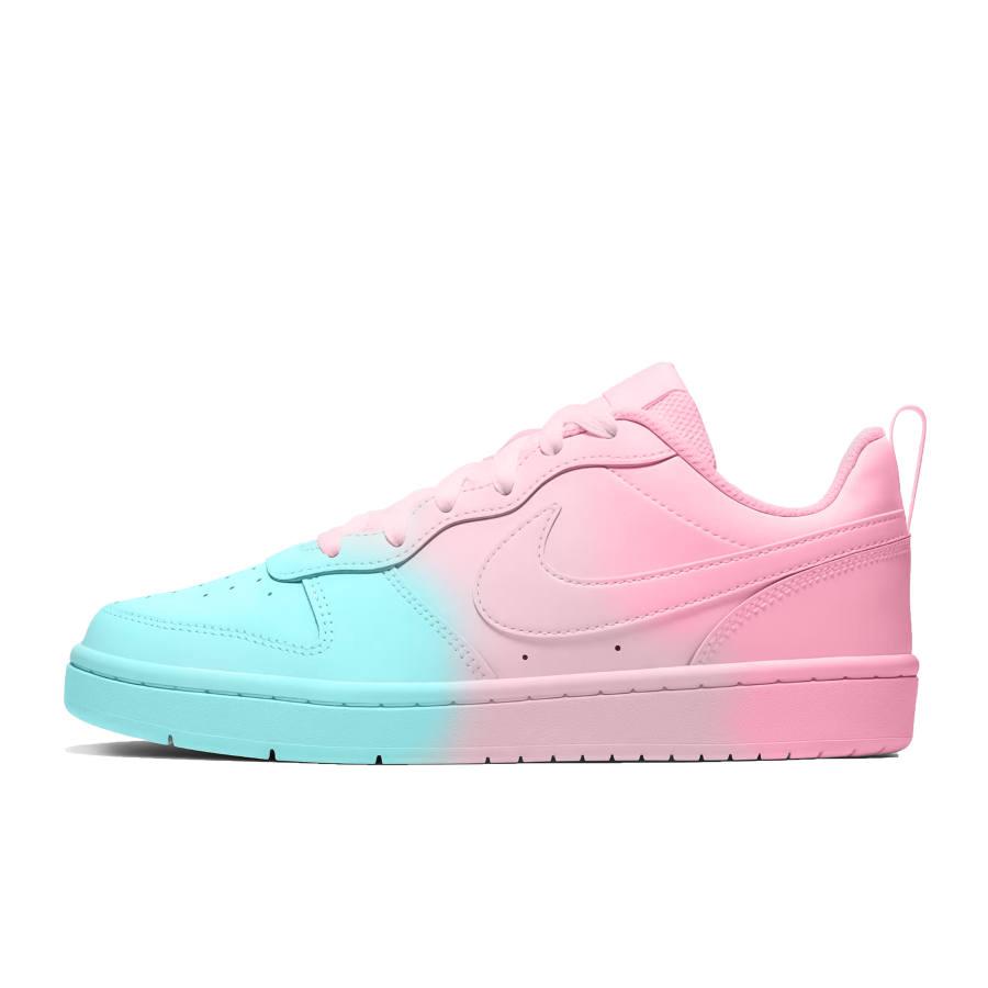 Nike Nike Court Borough Blue Pink Gradient Kids' Skateboarding Shoes Blue/Pink Teenagers