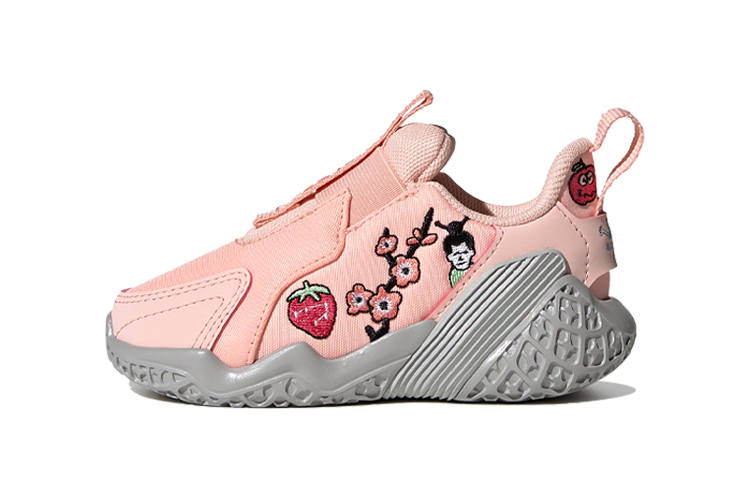 Adidas Cleofus x Adidas 4Uture Rnr Ac I Slip Resistant Abrasion Resistant Low top Running Shoes Pink Gray Infant And Toddler