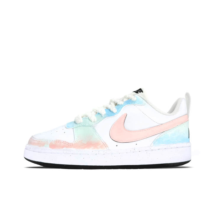 Nike Nike Court Borough Spring Department Synthetic Leather Cushioning, Wear Resistant Low top Kids' Skateboarding Shoes