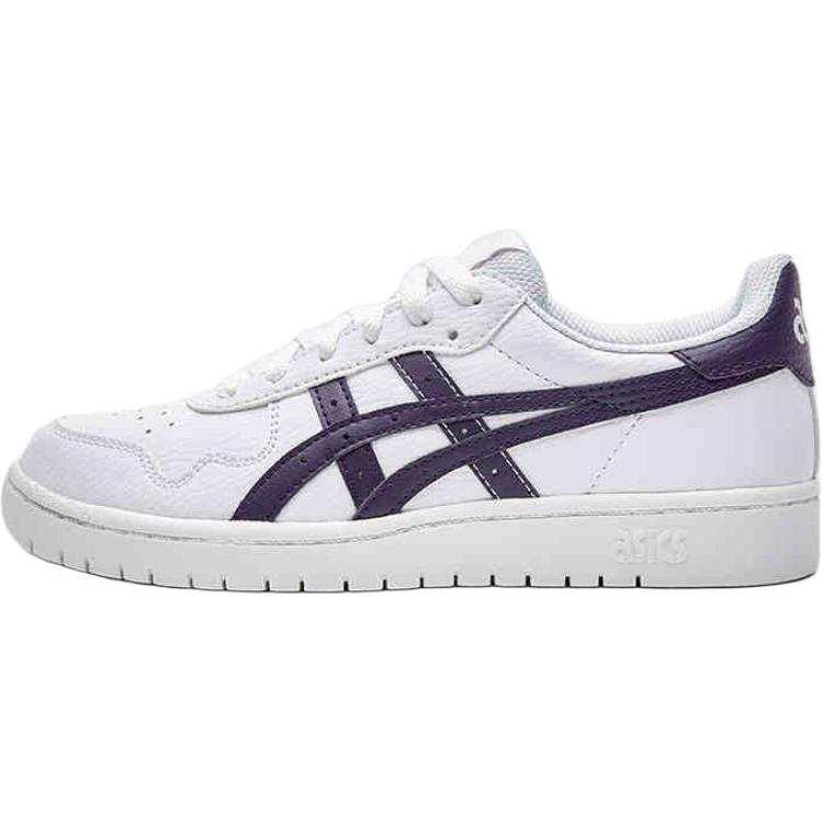 ASICS JAPAN S Synthetic Leather Comfortable Abrasion Resistant Low top Kids' Skateboarding Shoes White Blue Teenagers