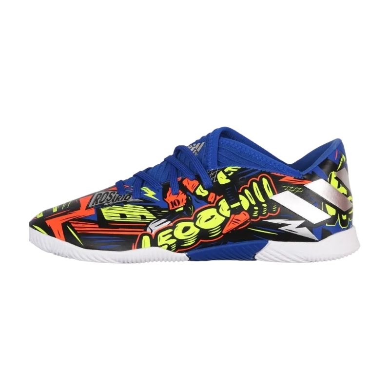 Adidas Adidas Breathable Low top Kids' Soccer Shoes Blue Yellow Orange Kids'