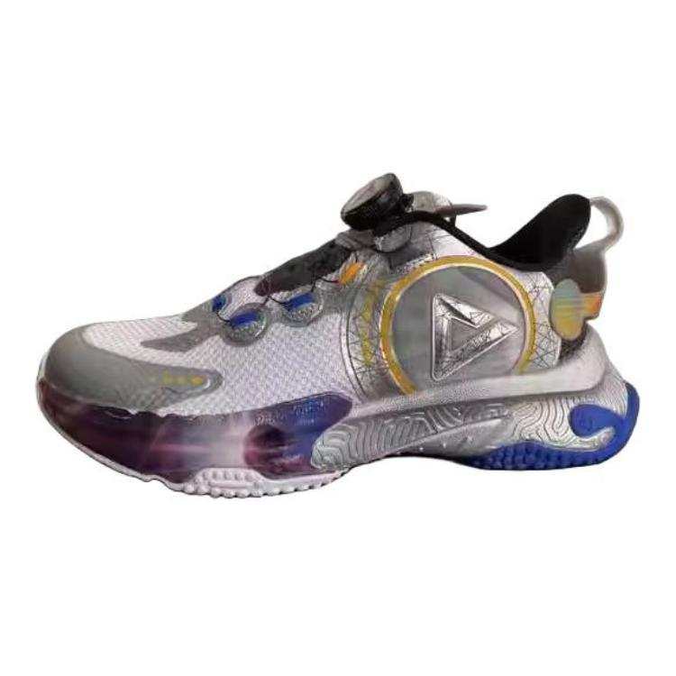 PEAK Slip Resistant Abrasion Resistant Low top Kids' Running Shoes Silver Kids'