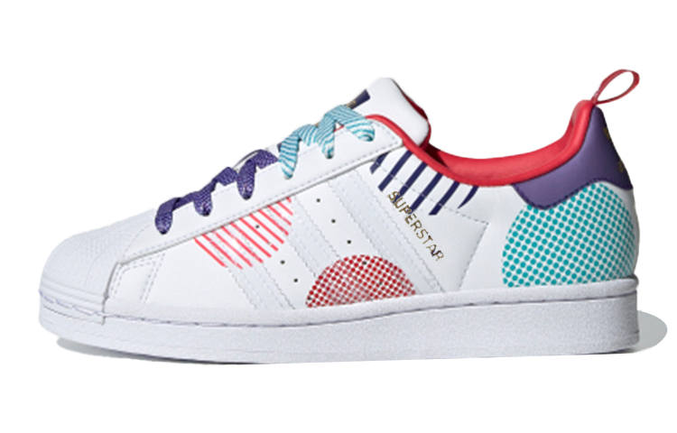 Adidas Originals J Low top Kids' Skateboarding Shoes Blue White Red Teenagers