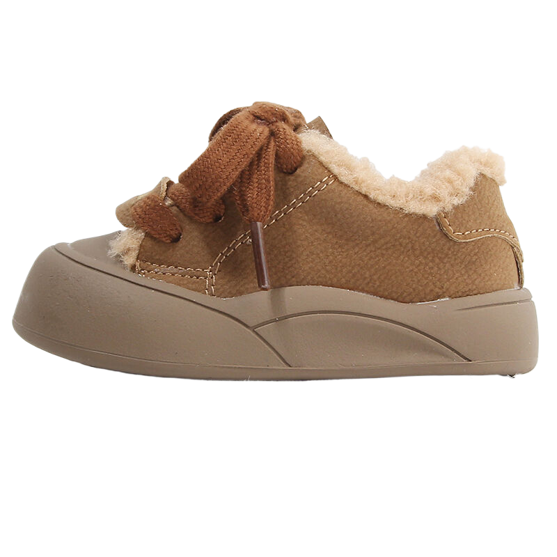 MAIBUXIONG Fashionable Soft Sole Fleece Lined Casual Versatile Toddler Shoes Infant And Toddler