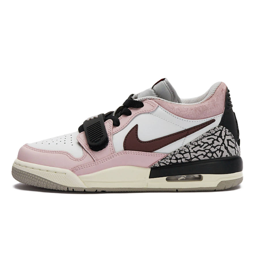 Jordan Jordan Legacy 312 Slip Resistant Slip Resistant Low top Children's Basketball Shoes Black Pink Teenagers
