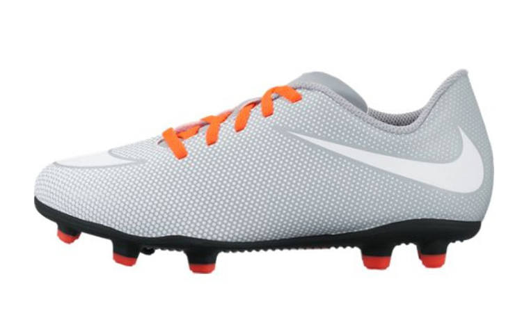 Nike Nike JR Bravata 2 FG Cushioning, Wear Resistant Low top Kids' Soccer Shoes Gray Kids'