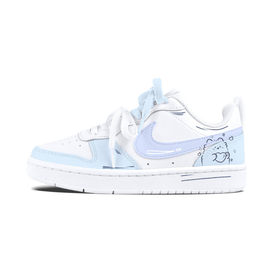 Nike Nike Court Borough Lazy And Relaxed Cushioning Abrasion Resistant Slip Resistant Skateboard Shoes Teenagers