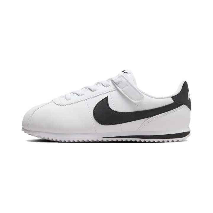 Nike Nike Cortez EasyOn Slip Resistant Abrasion Resistant Low top Kids' Skateboarding Shoes White Black
